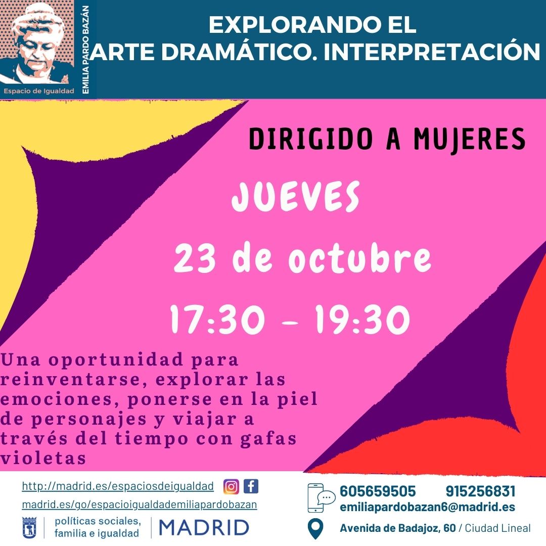 Cartel con texto con la misma información que en web