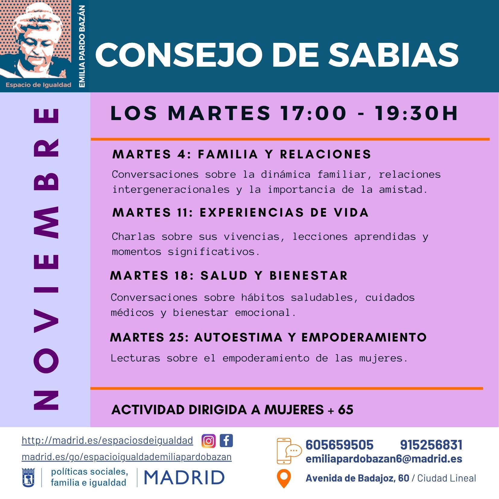 cartel con texto informativo similar a lo publicado en web