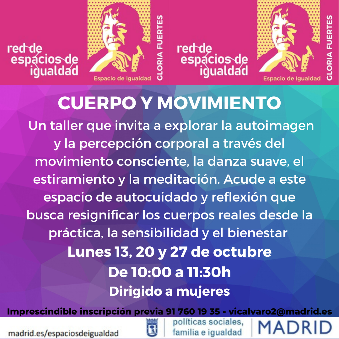 Cartel con el texto contenido en web