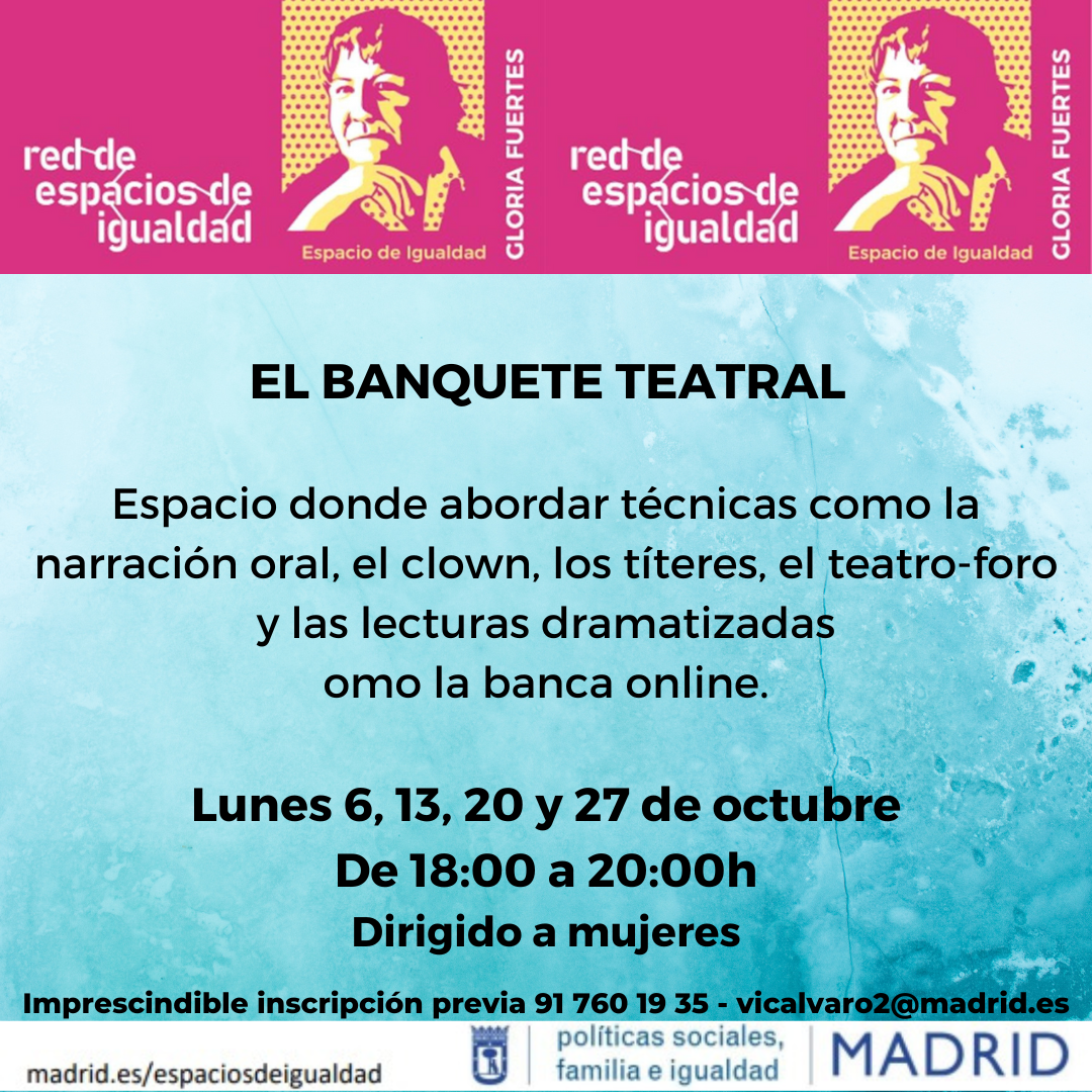 Cartel con texto con la misma información que en web