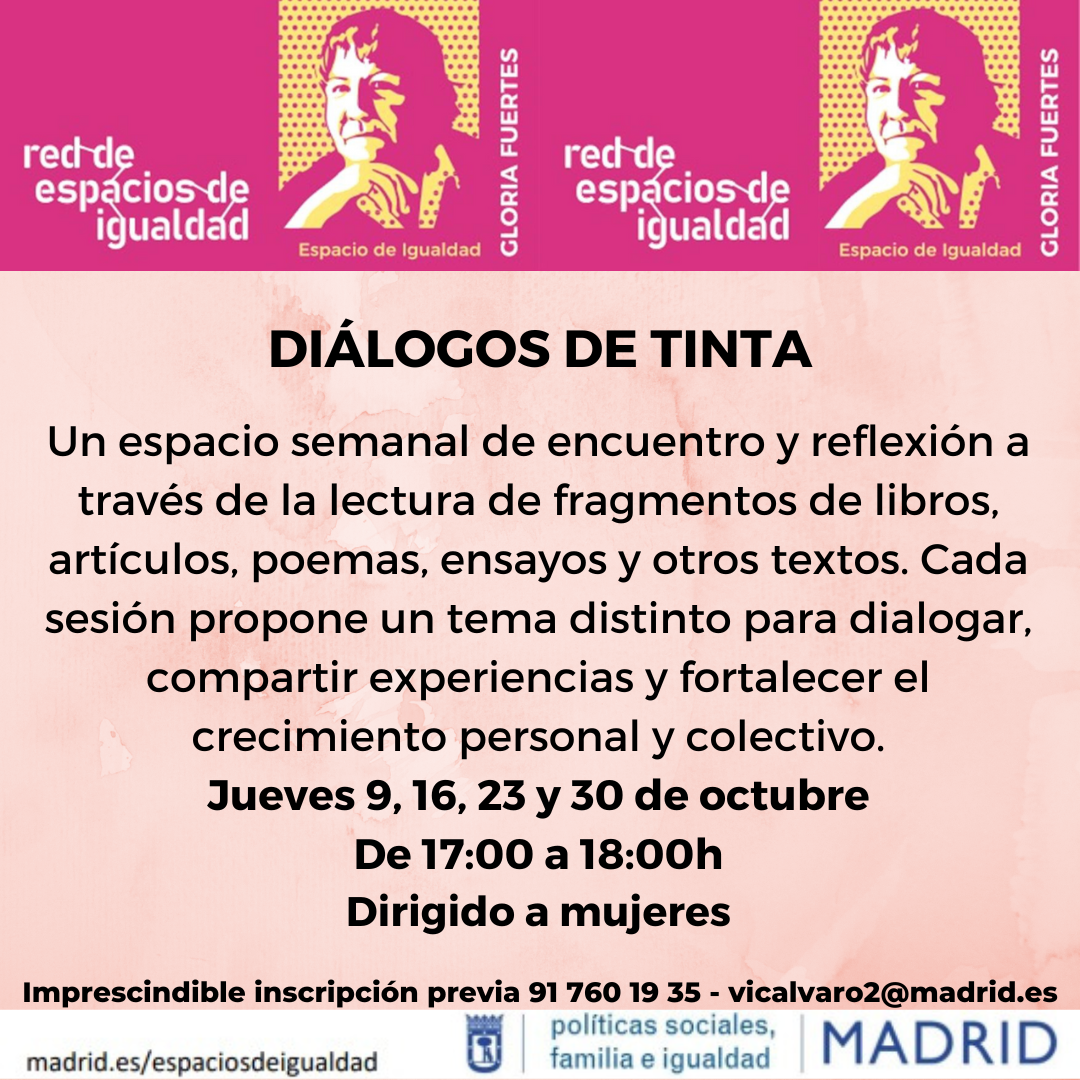 Cartel con texto con la misma información que en web