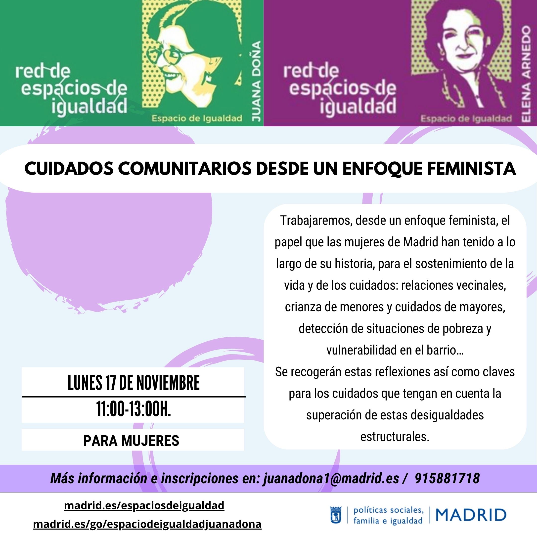 cartel con texto similar a lo publicado en web