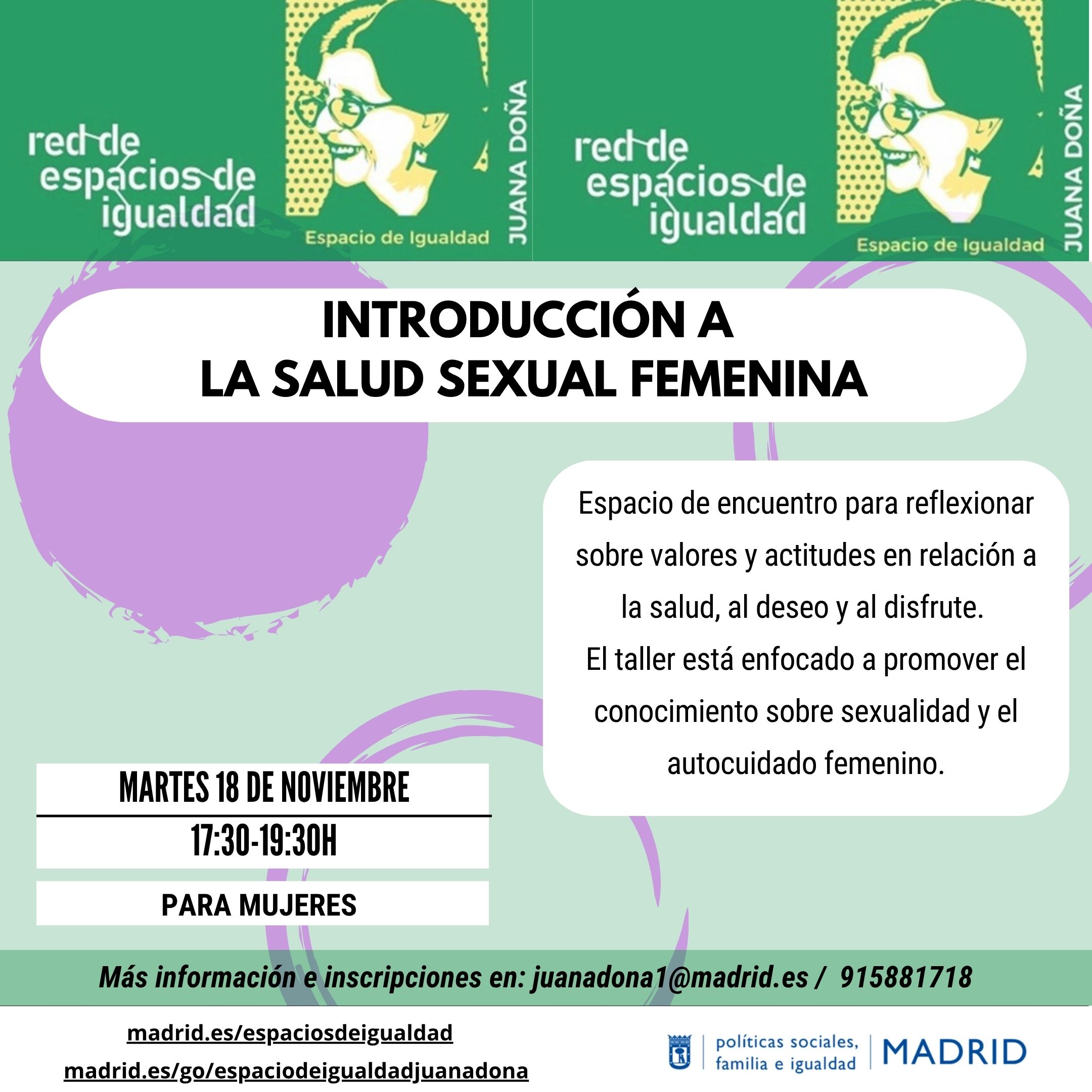 Cartel con el texto contenido en web