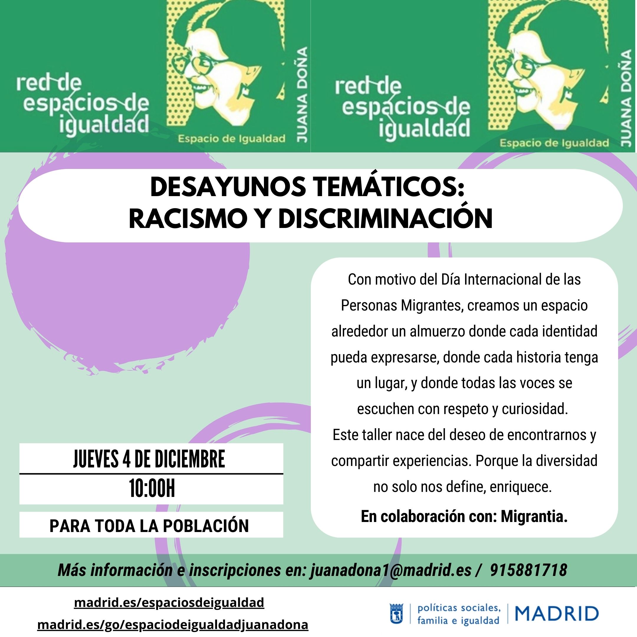 Cartel con texto contenido en web