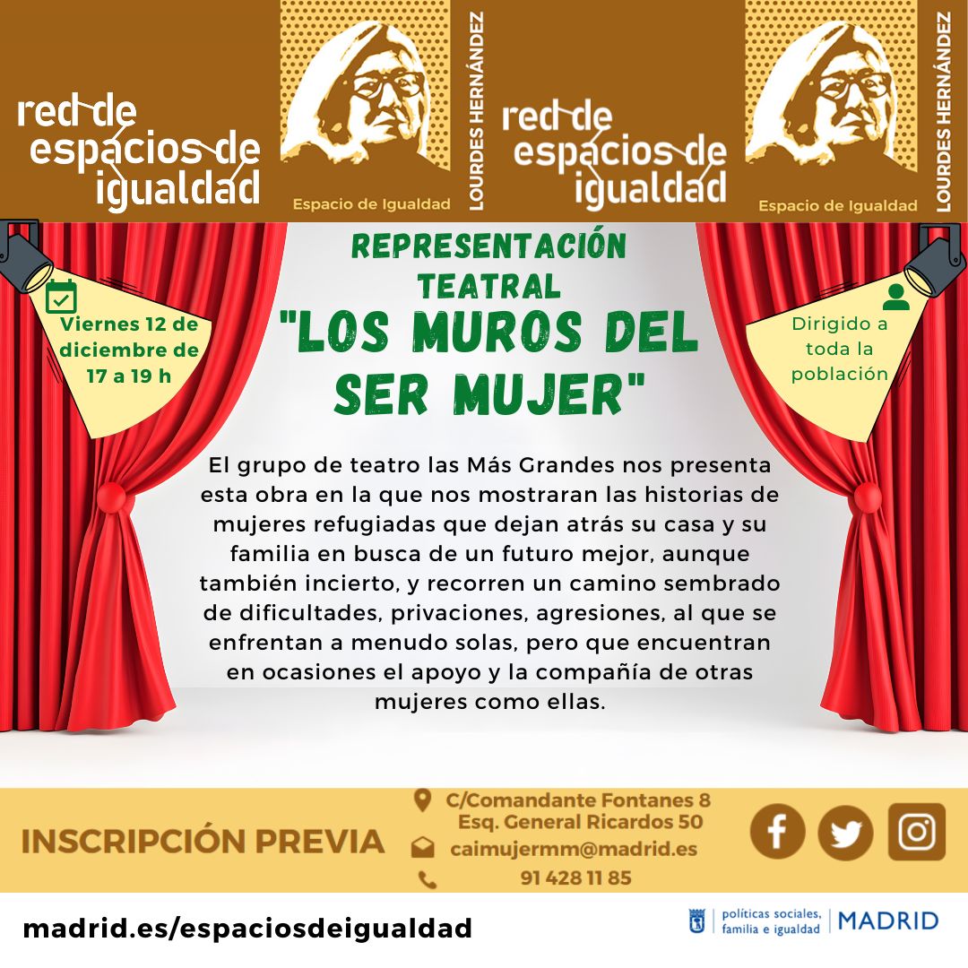 Cartel con el texto contenido en web