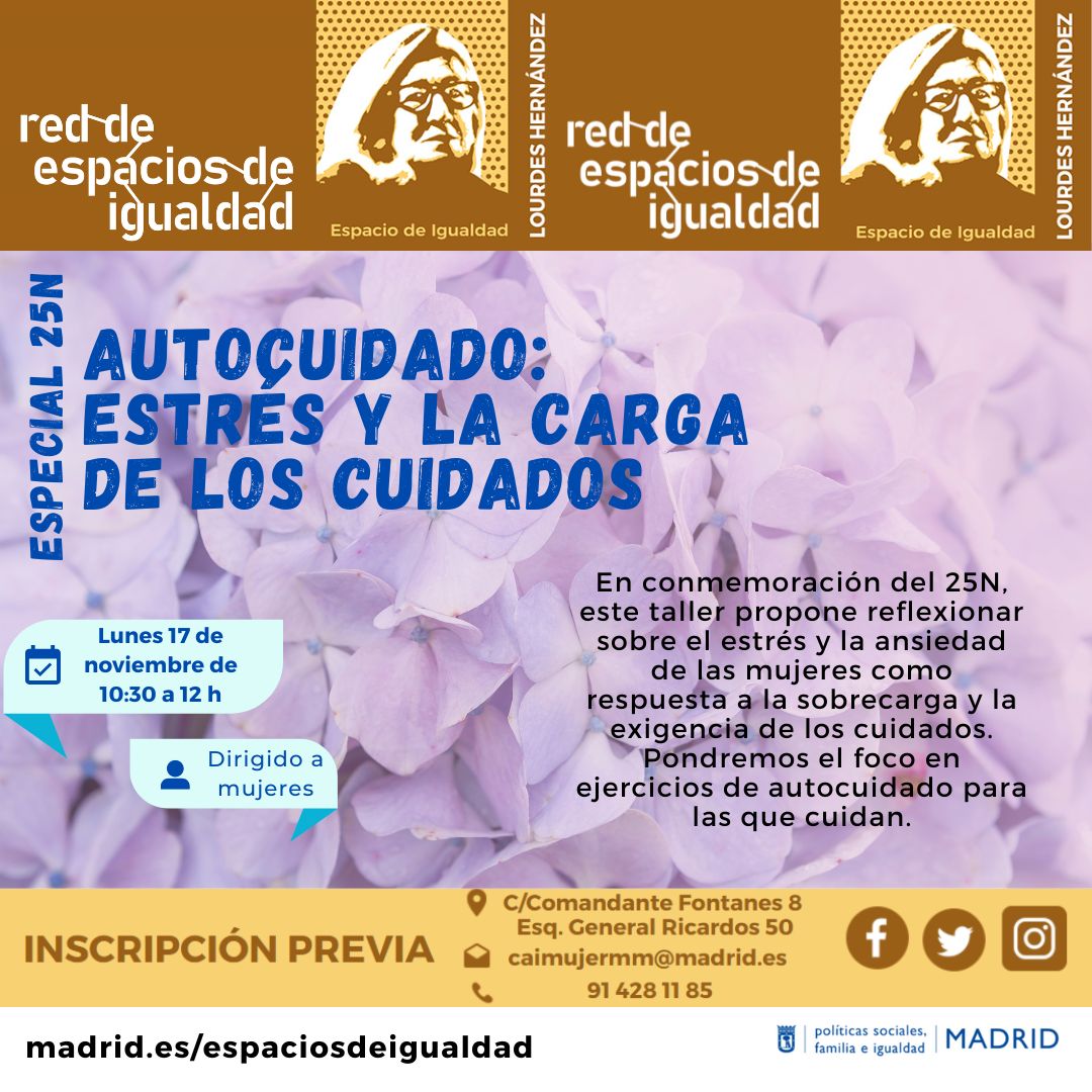 Cartel con el texto contenido en web