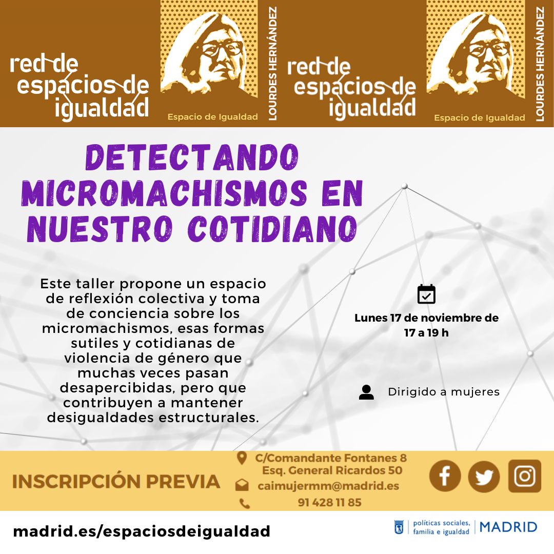 Cartel con el texto contenido en web
