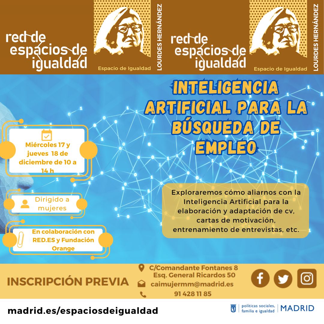 Cartel con el texto contenido en web