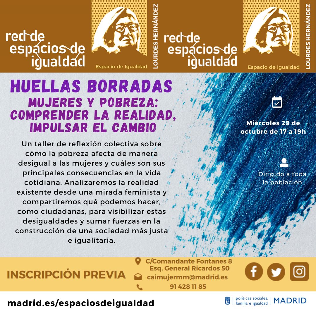 Cartel con texto con la misma información que en web