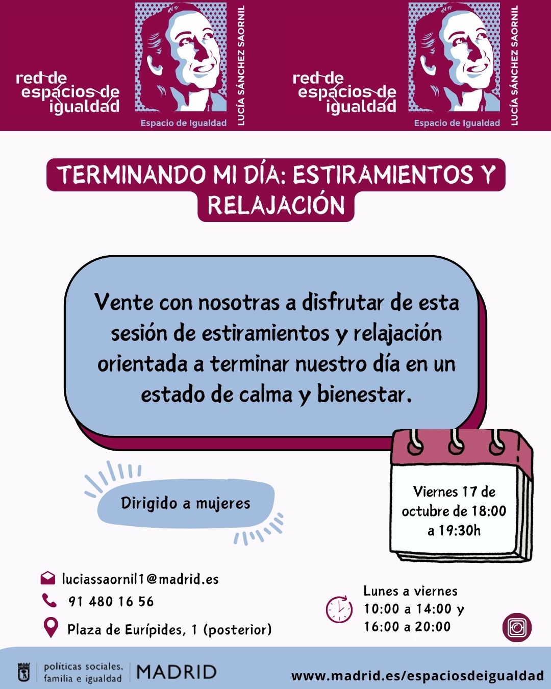 Cartel  con texto contenido en web