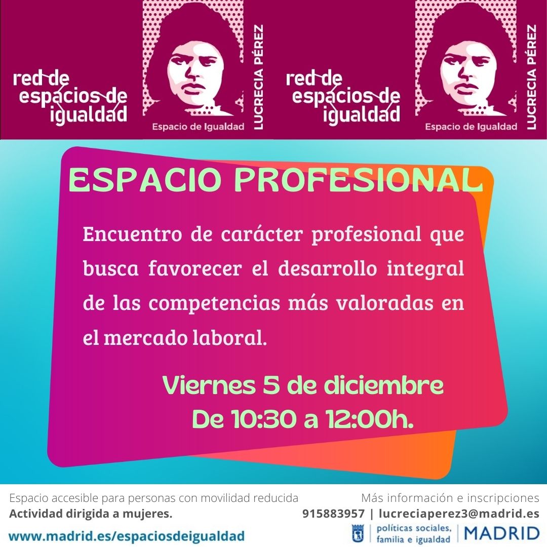 Cartel con el texto contenido en web