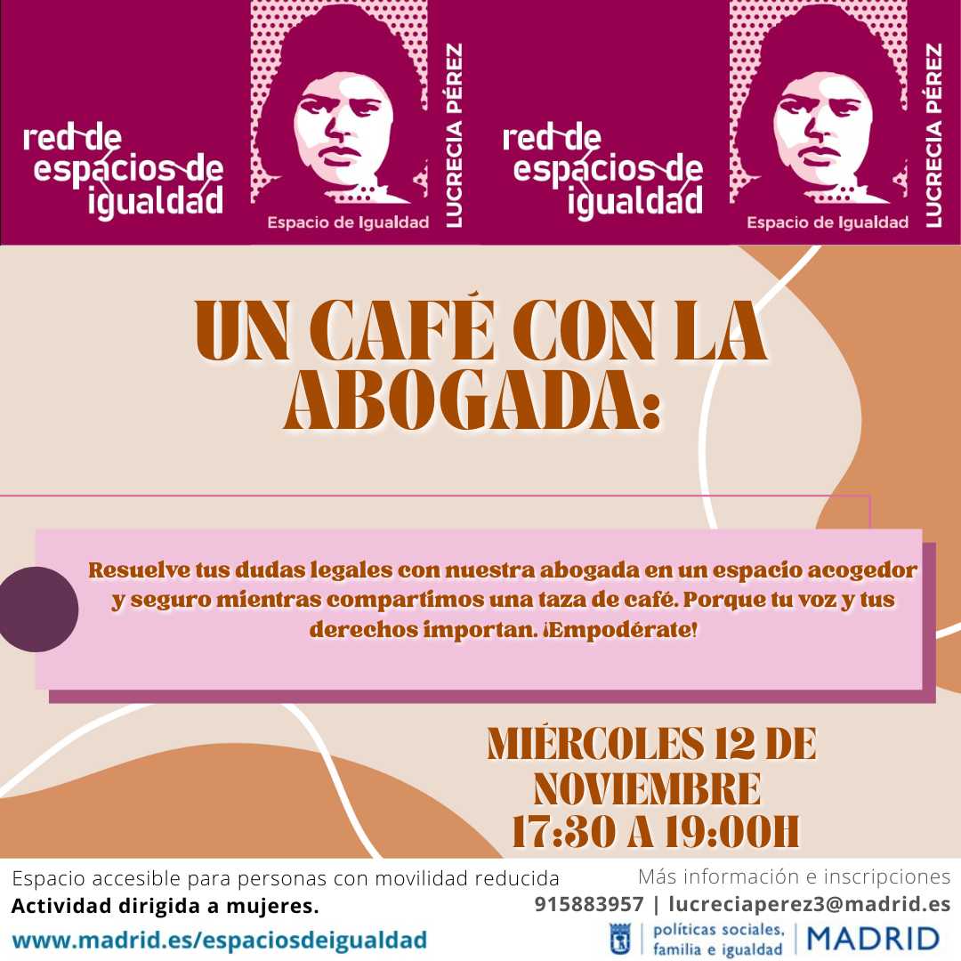 Cartel con el texto contenido en web