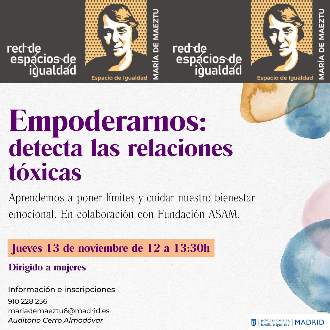 Cartel con el texto contenido en web