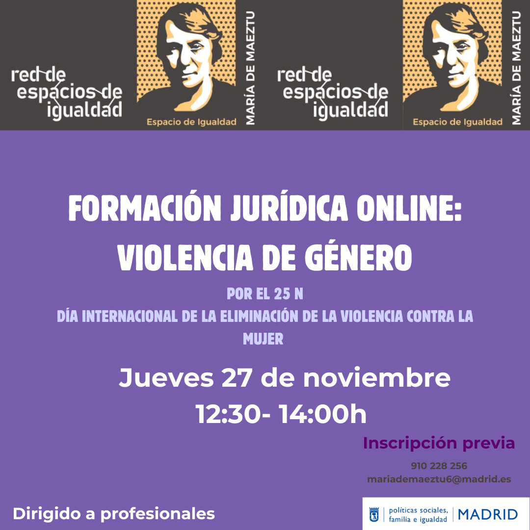 Cartel con texto con la misma información que en web