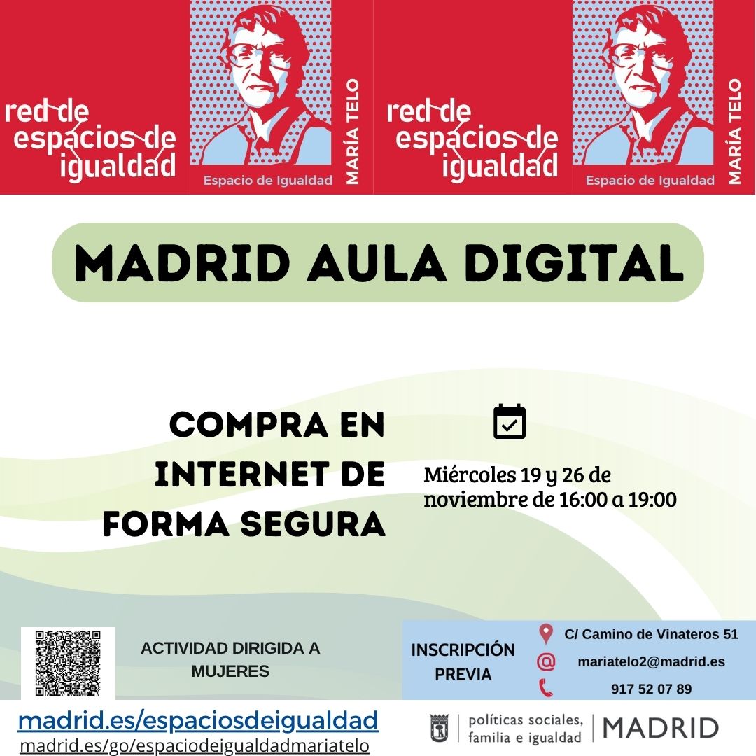 Cartel con el texto contenido en web
