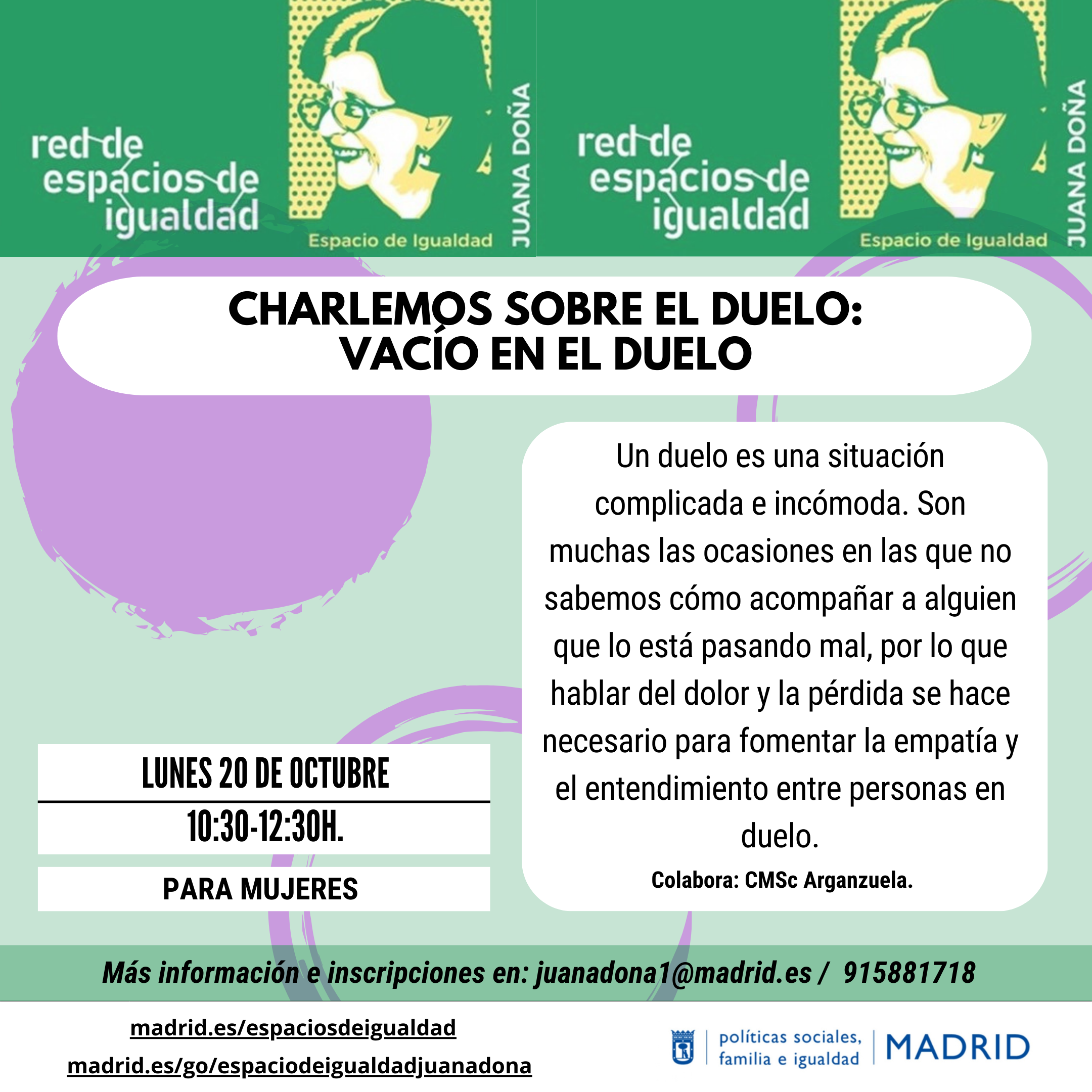 Charlemos sobre el duelo. Taller. 