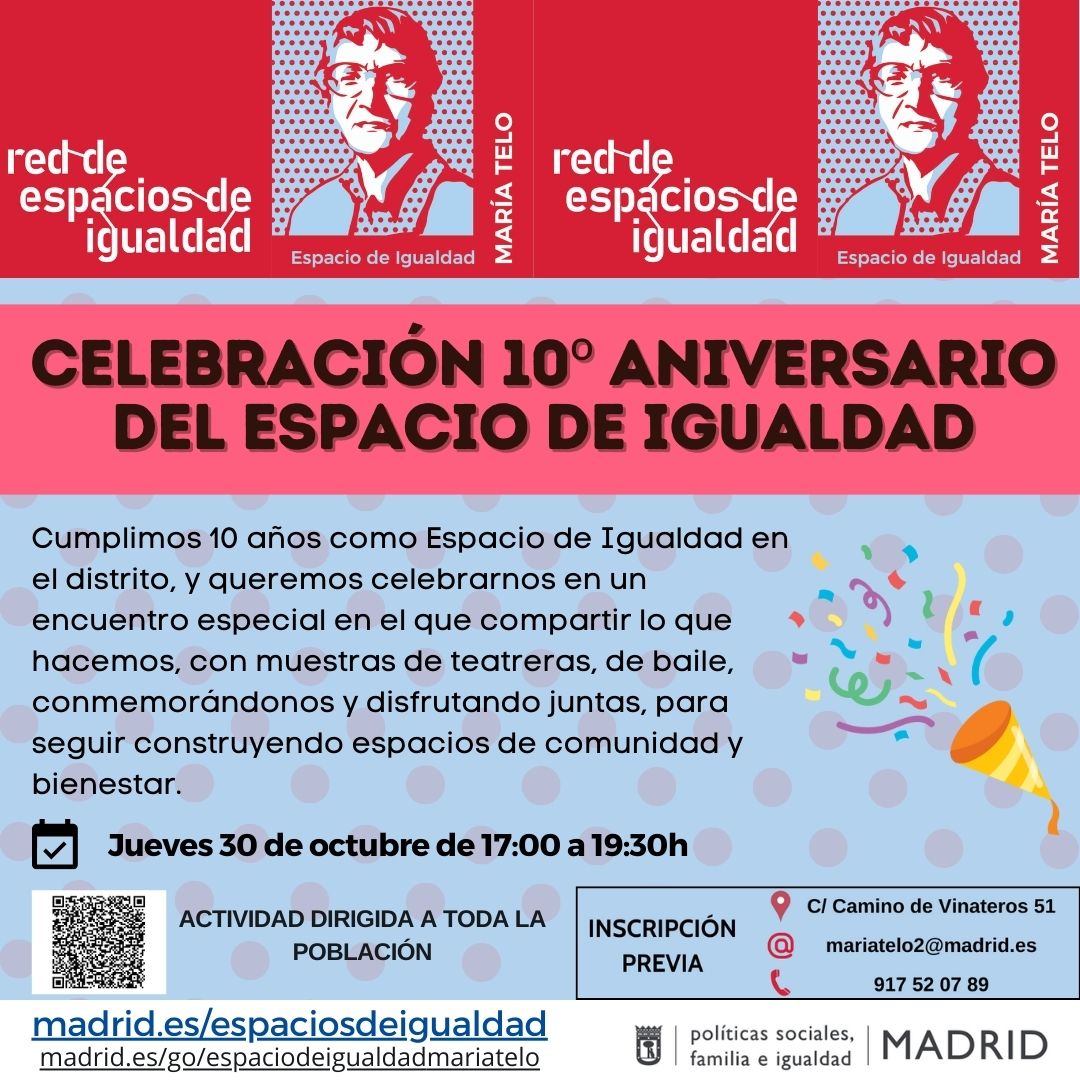 Cartel con texto con la misma información que en web