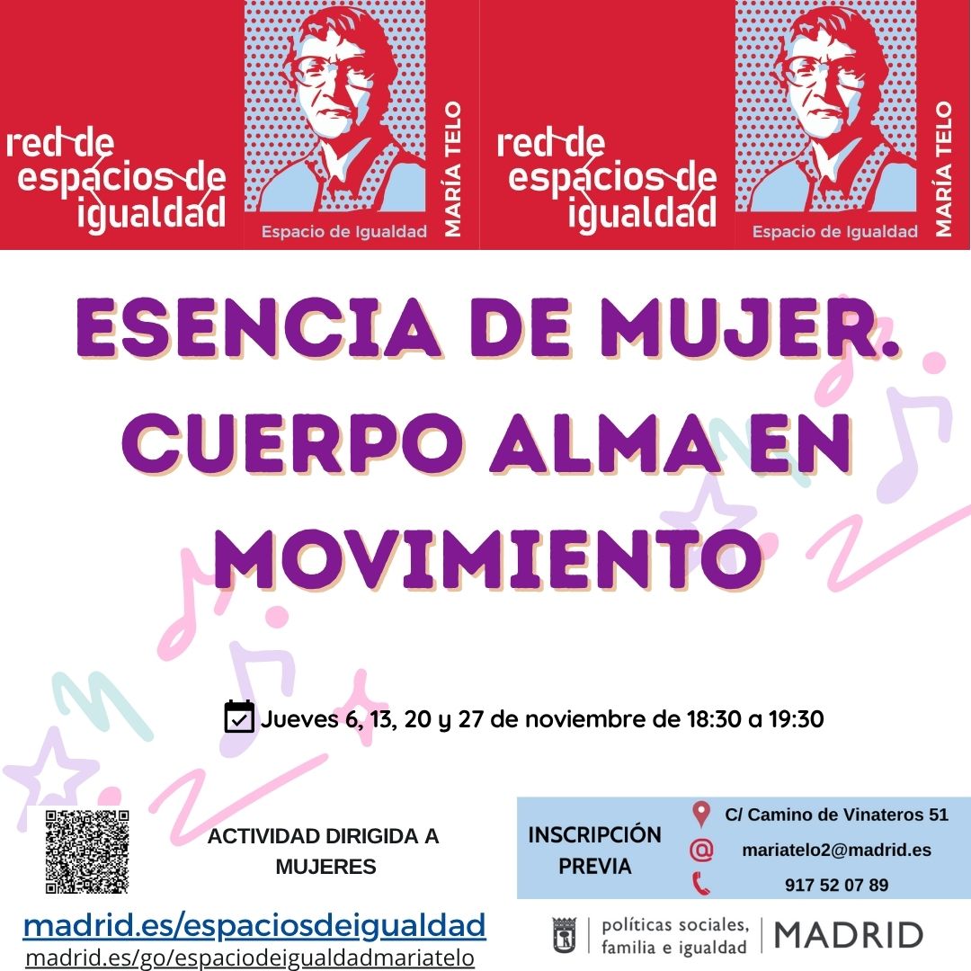 Cartel con texto con la misma información que en web