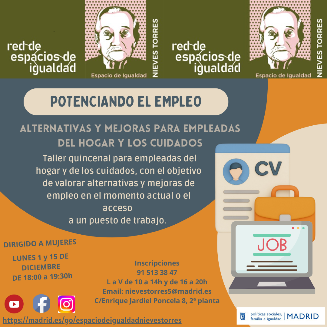 Cartel con el texto contenido en web