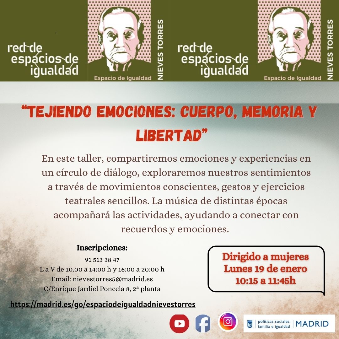 Cartel con el texto contenido en web