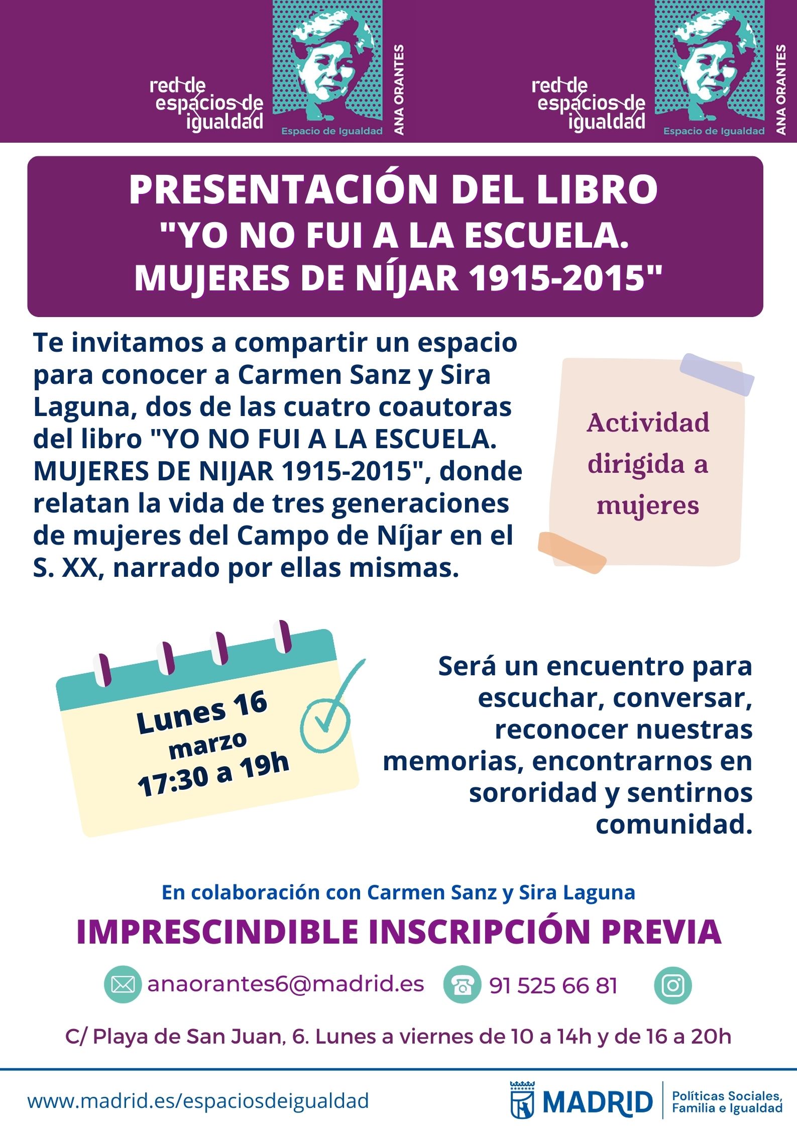 cartel con la misma informaci&oacute;n que la publicada en web