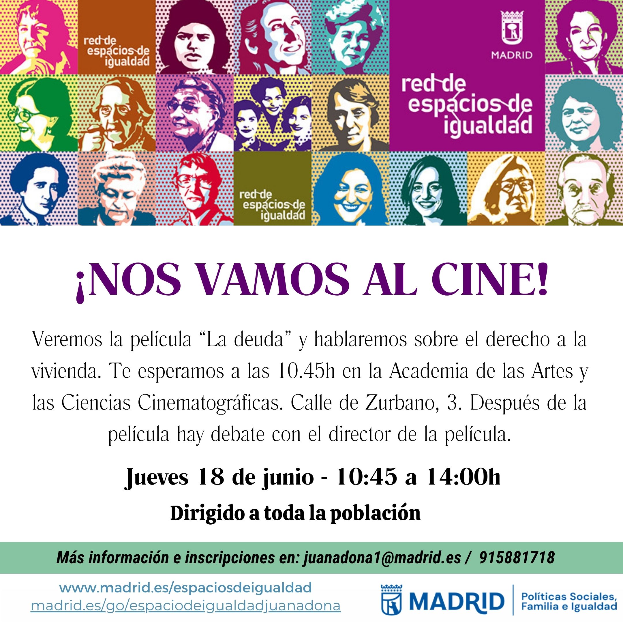 cartel con texto informativo similar a lo publicado en web