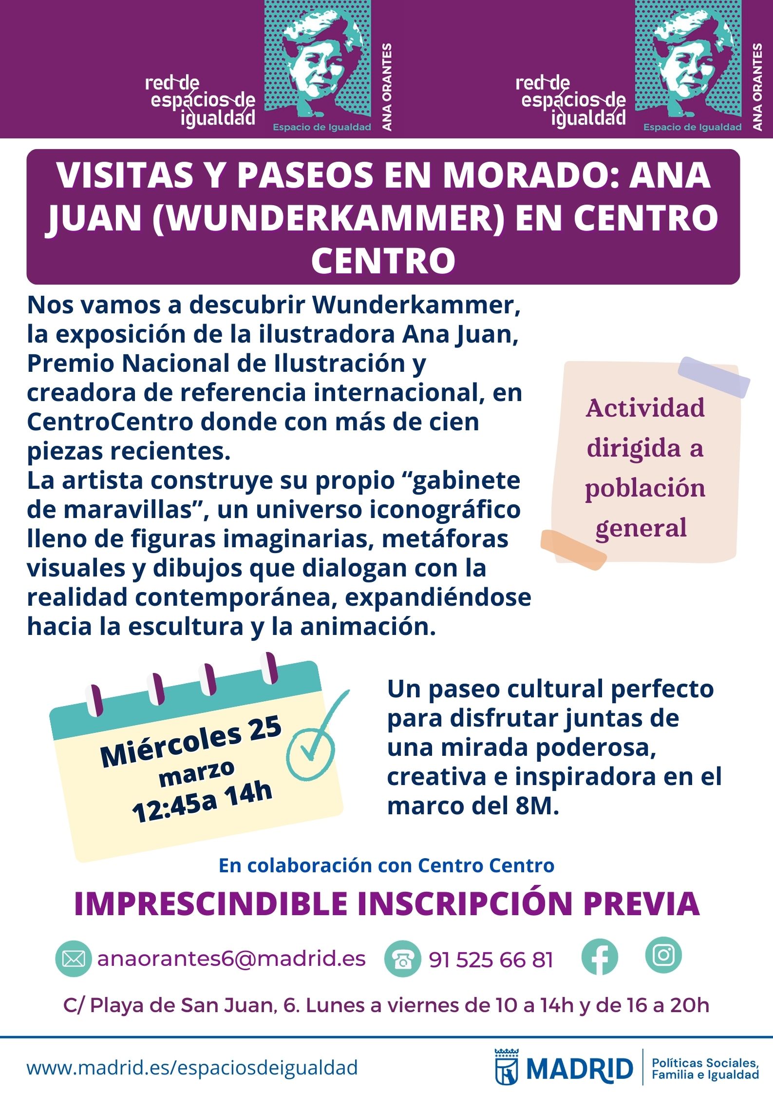 cartel con texto informativo similar a lo publicado en web