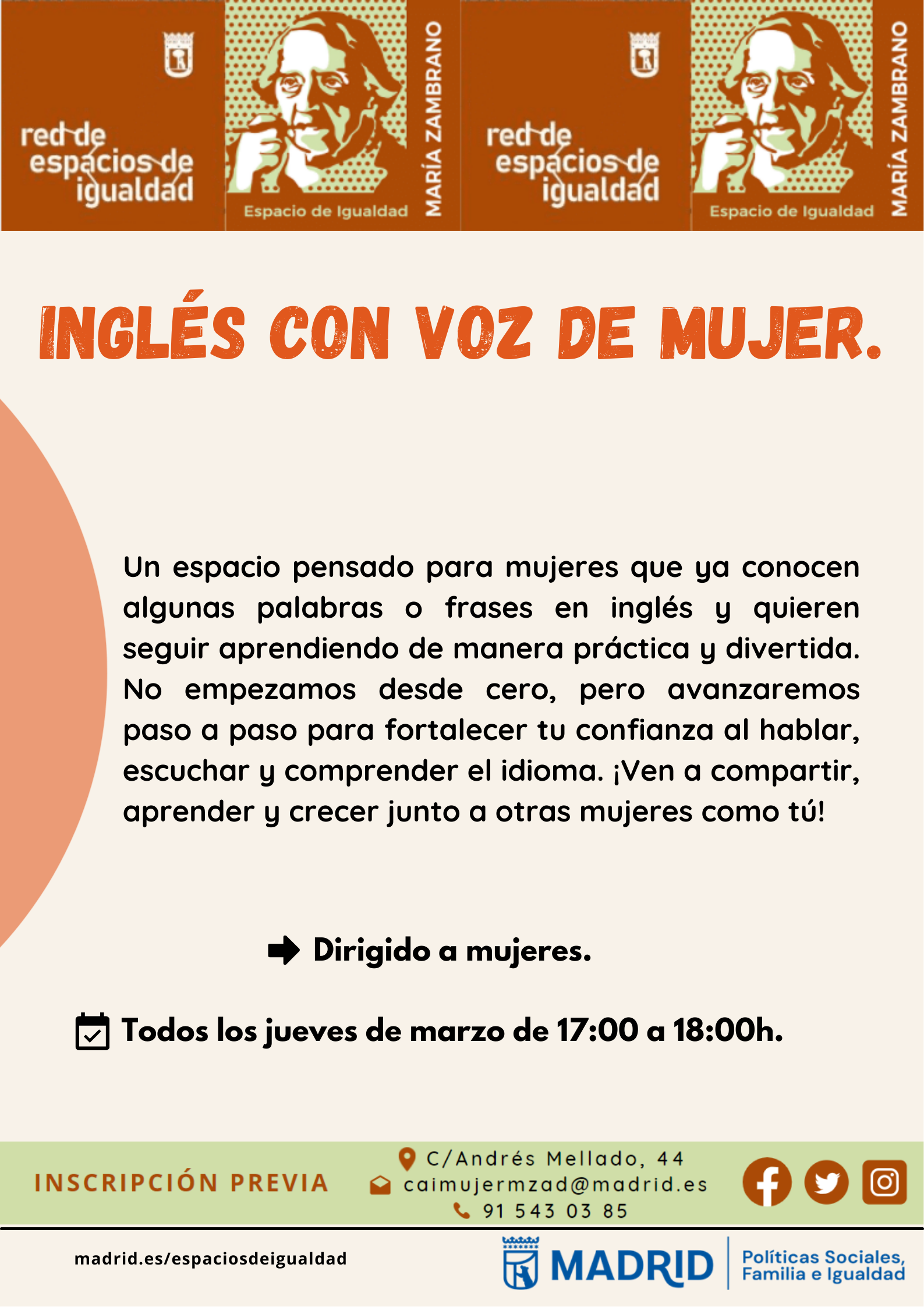 Cartel con la misma informaci&oacute;n que la publicada en web