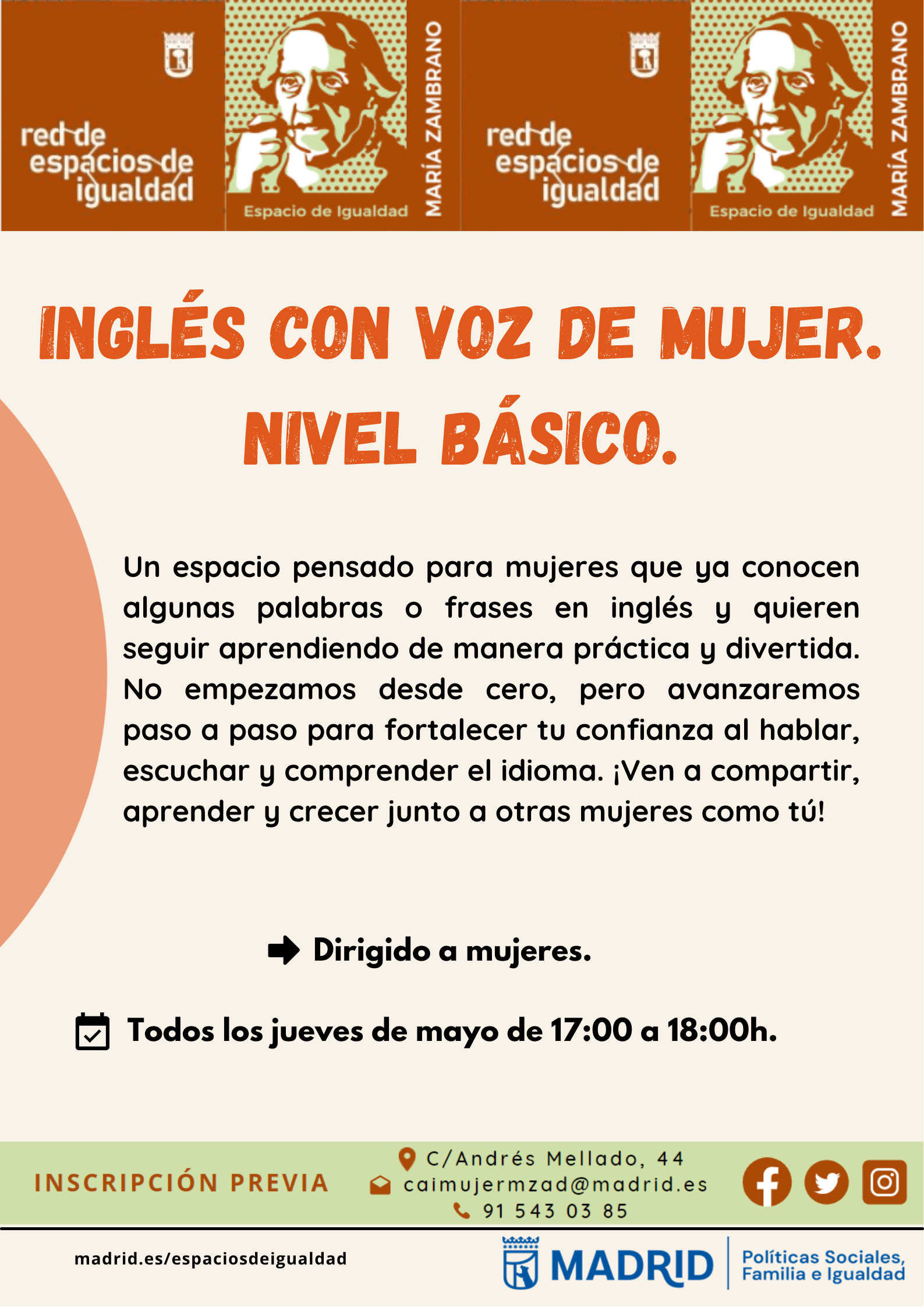 Cartel con la misma informaci&oacute;n que la publicada en web