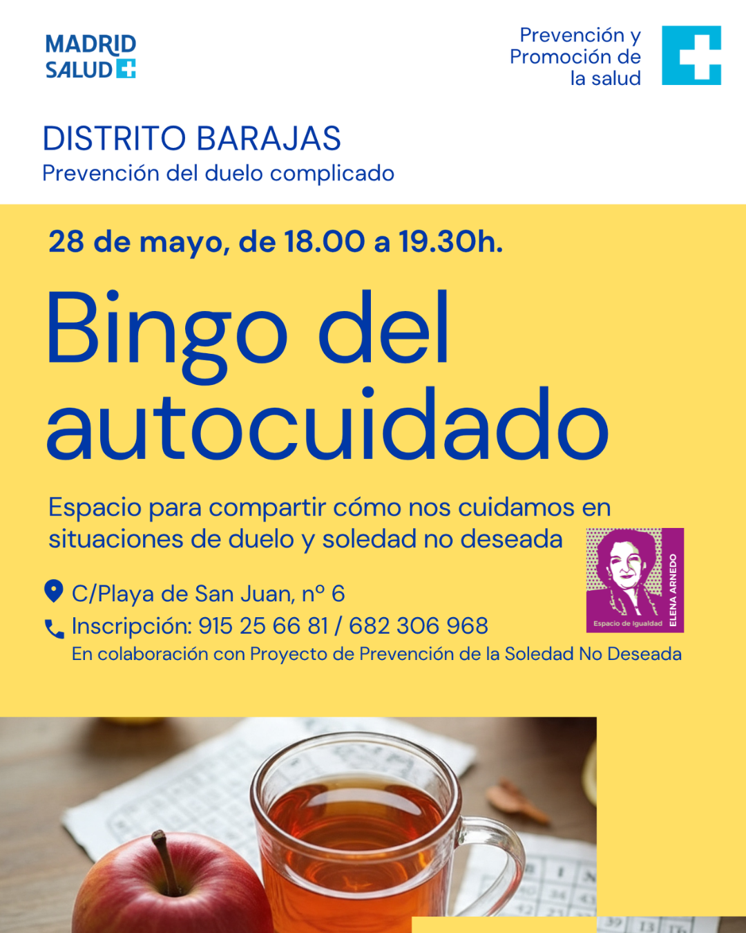 cartel informativo con texto similar al publicado en web