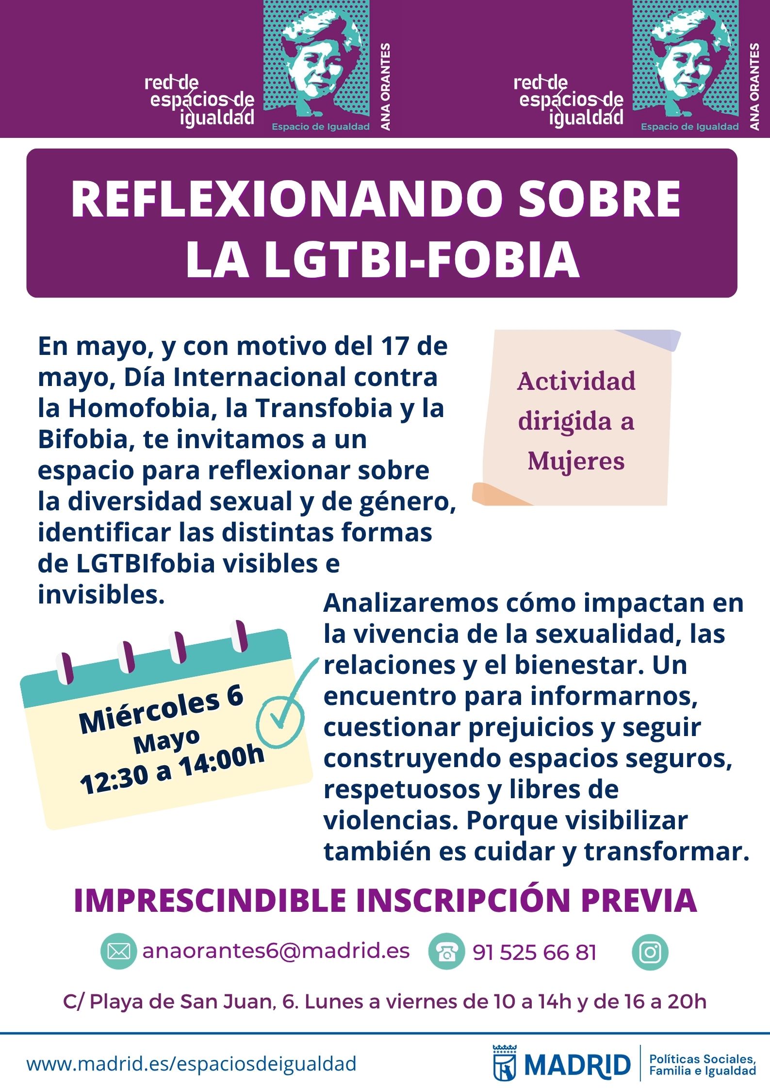 cartel con la misma informaci&oacute;n que lo publicado en web