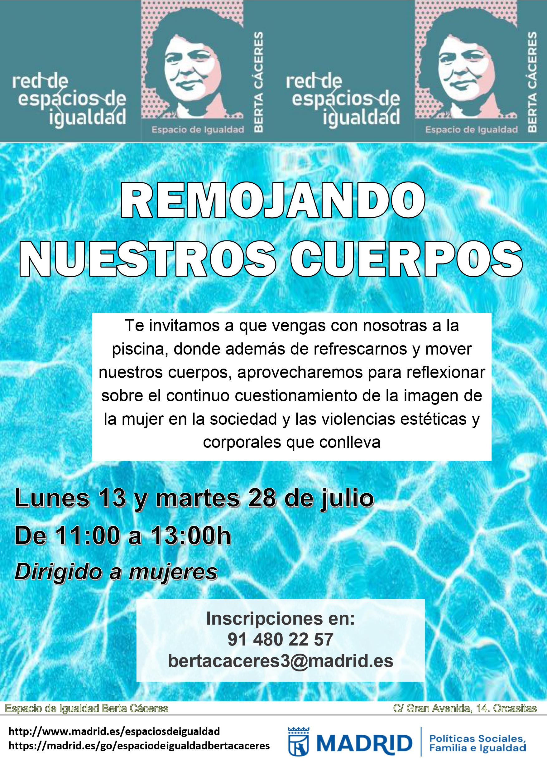 cartel con texto informativo similar a lo publicado en web