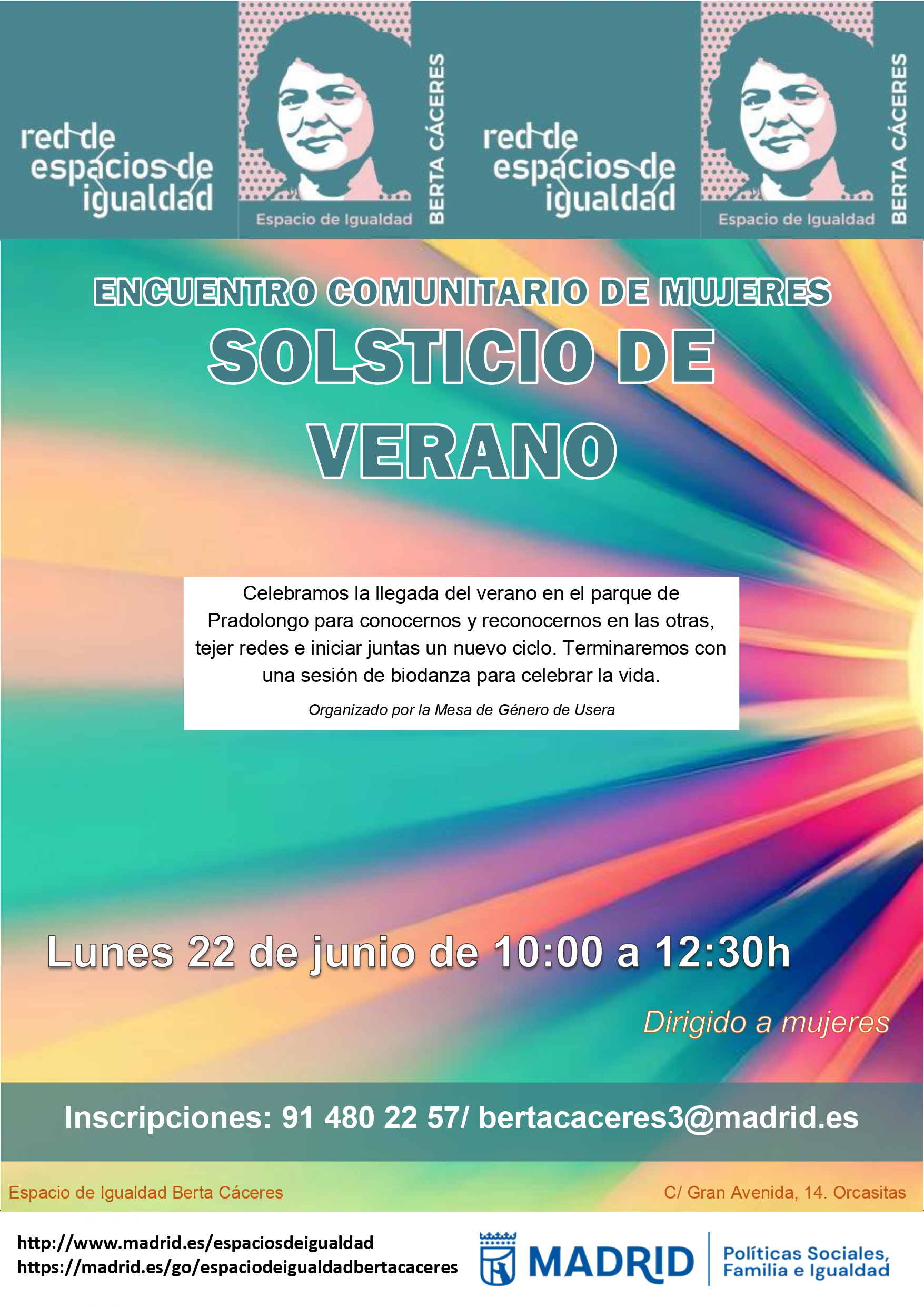 cartel con texto informativo similar a lo publicado en web