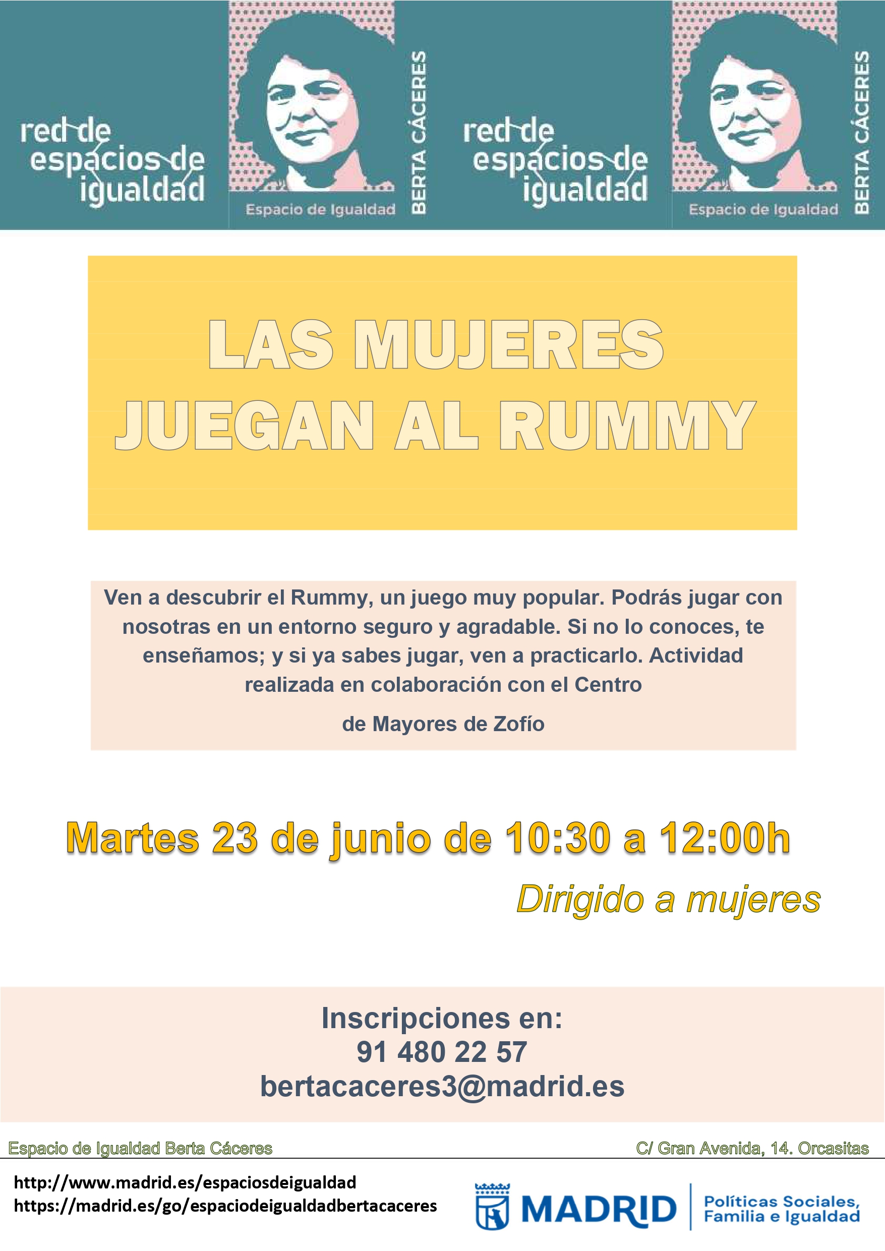 cartel con texto informativo similar a lo publicado en web