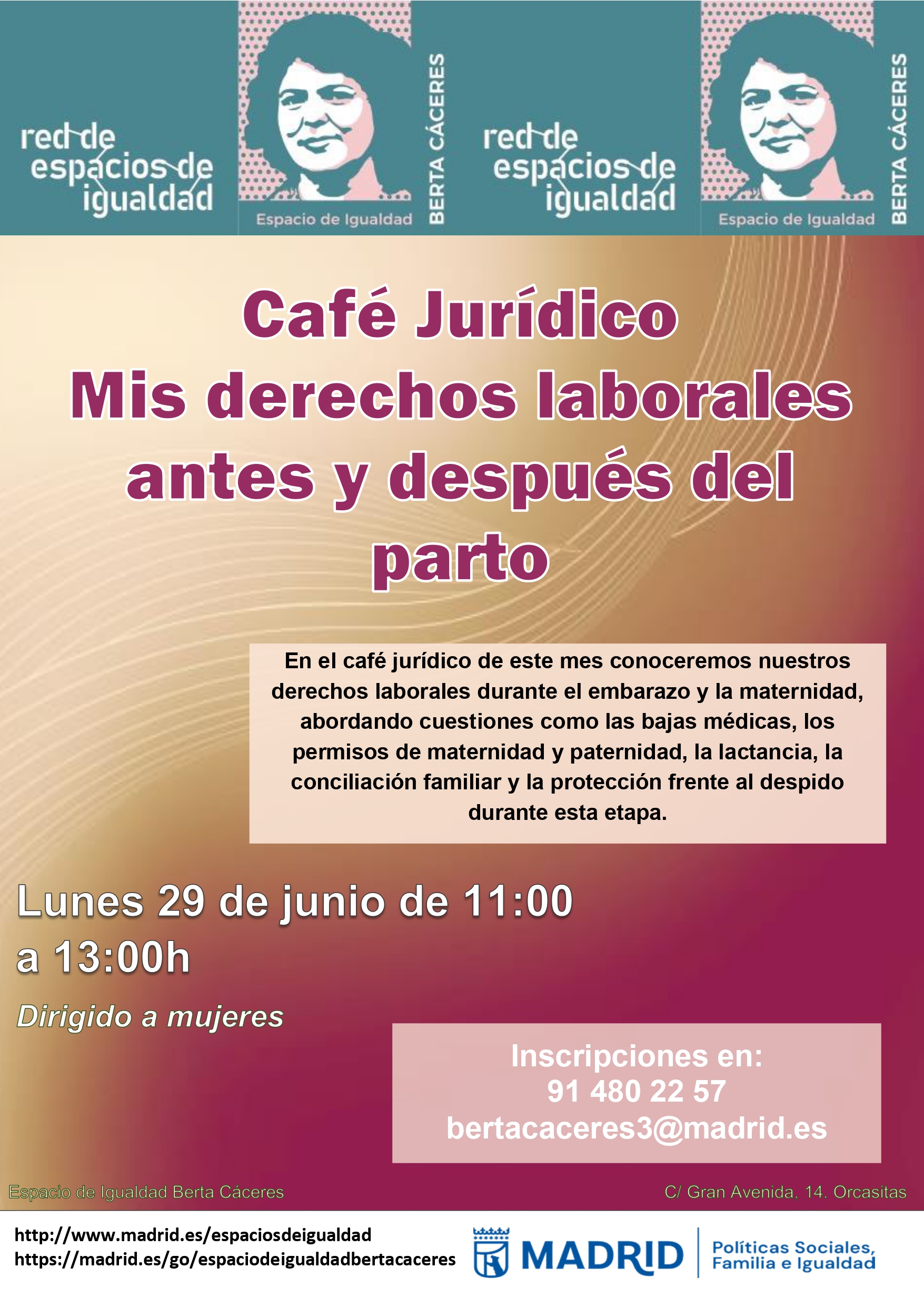cartel con la misma informaci&oacute;n que lo publicado en web