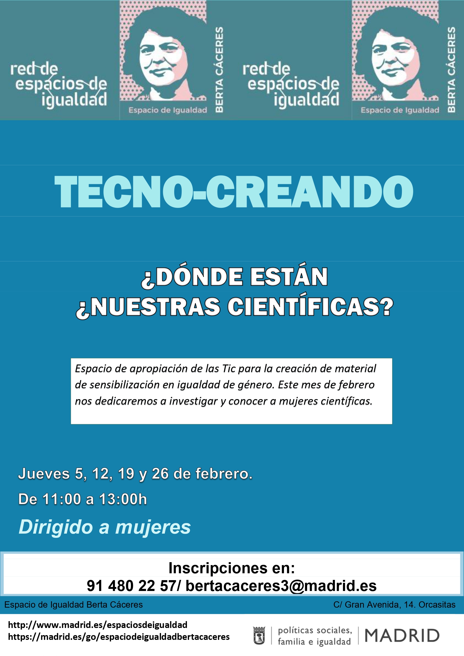 cartel con texto informativo similar a lo publicado en web