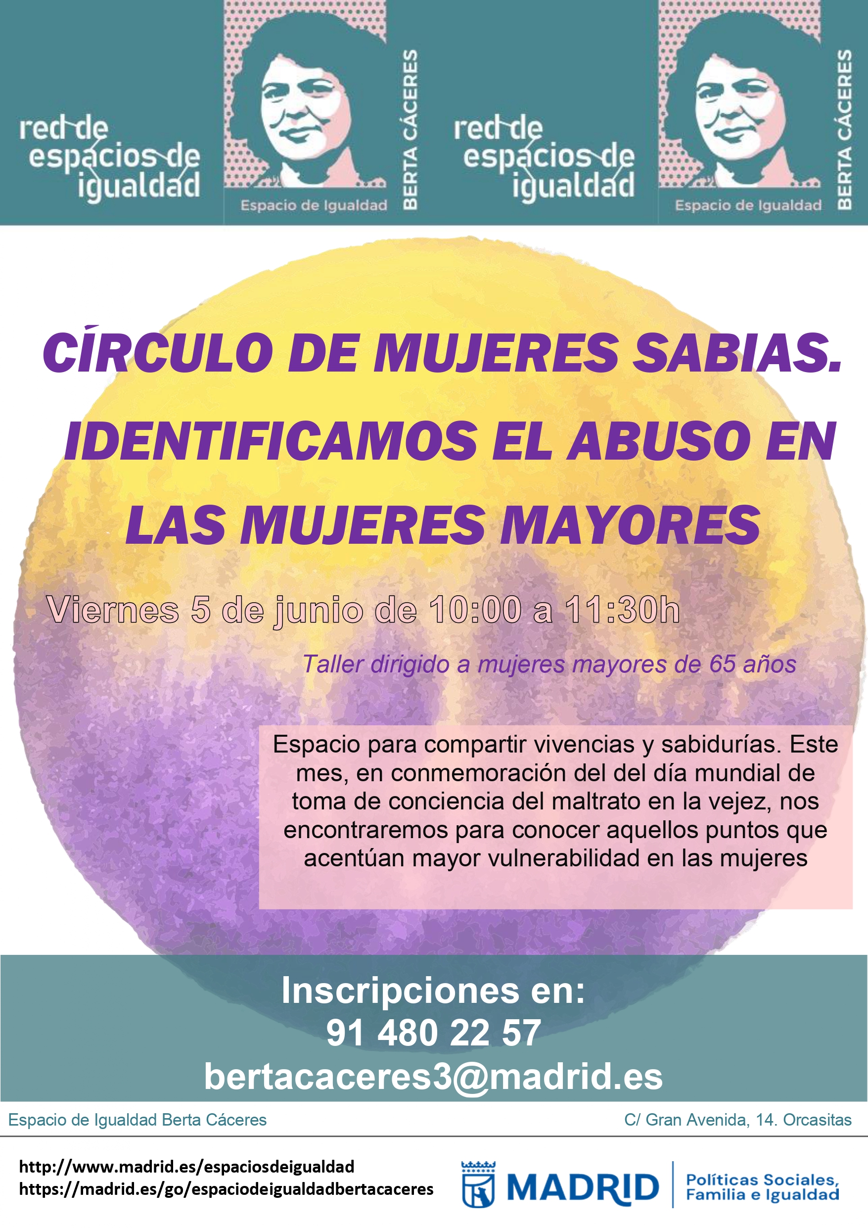 cartel con texto similar a lo publicado en la web