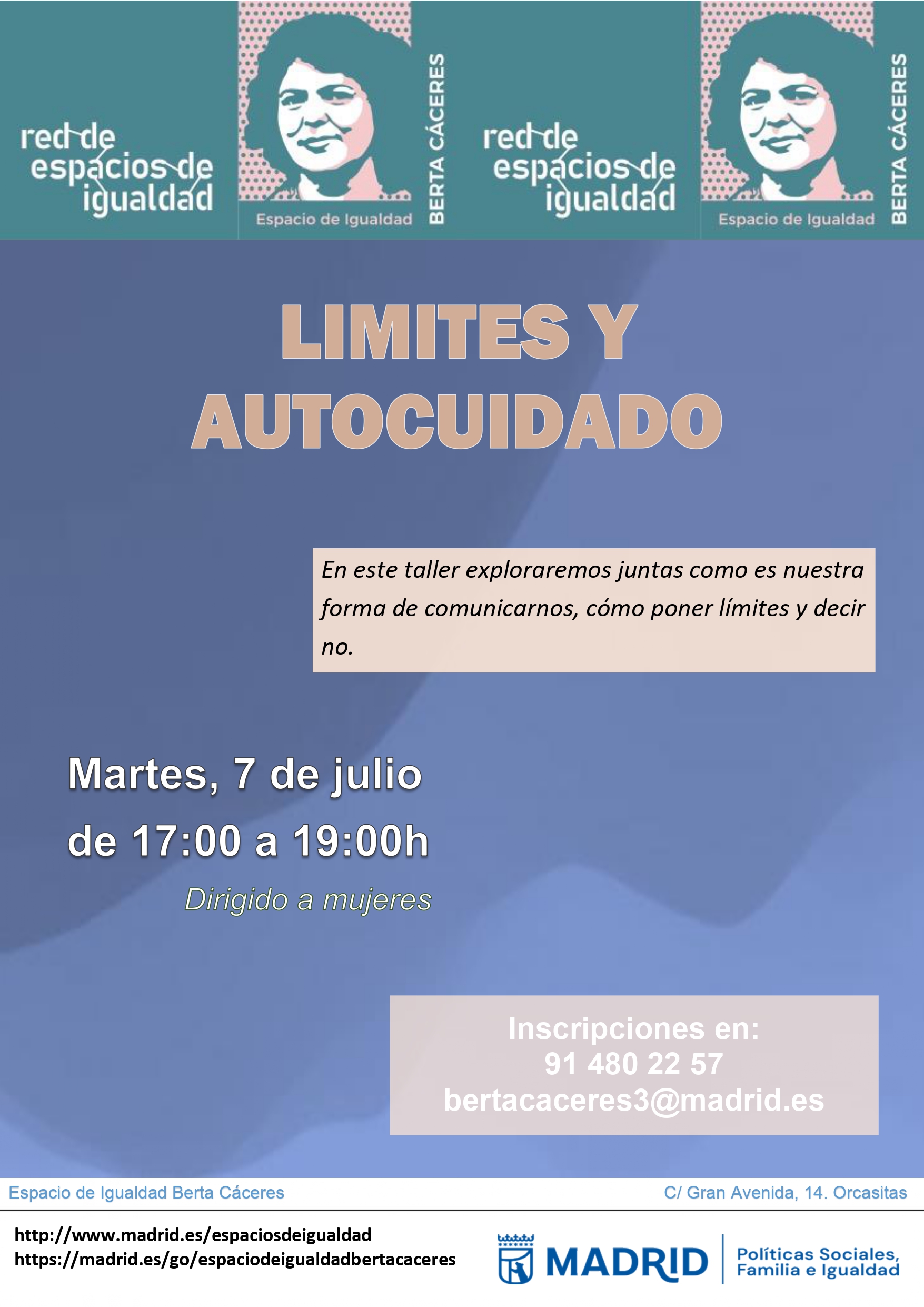 cartel con texto informativo similar a lo publicado en web