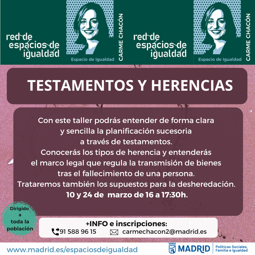 Cartel con el mismo texto que lo publicado en web