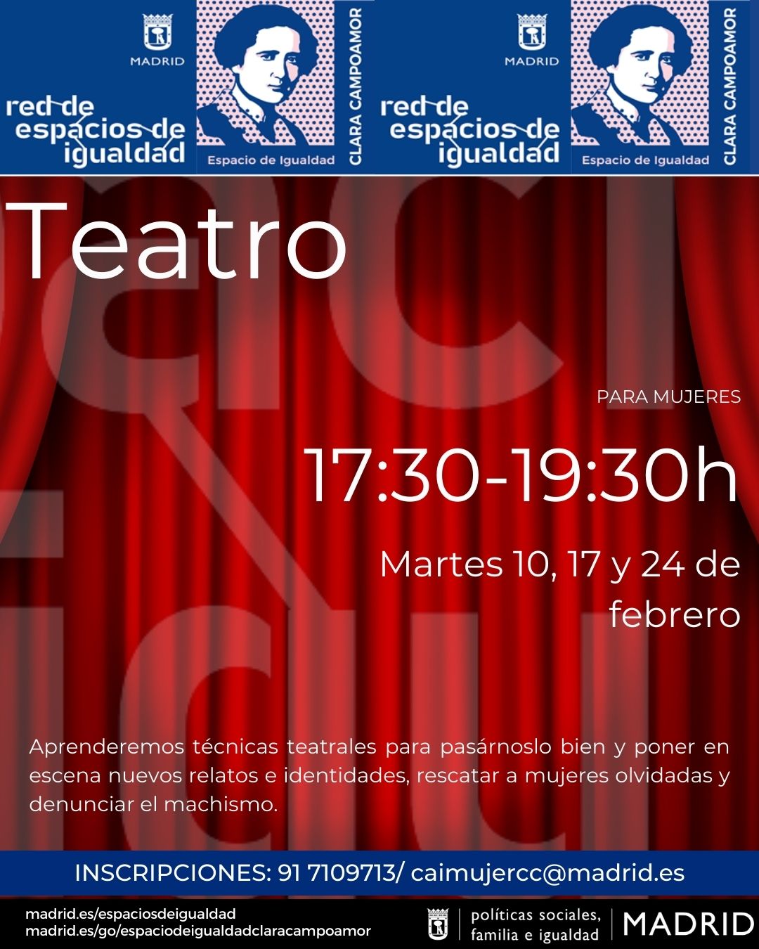 Cartel con la misma informaci&oacute;n que la publicada en web