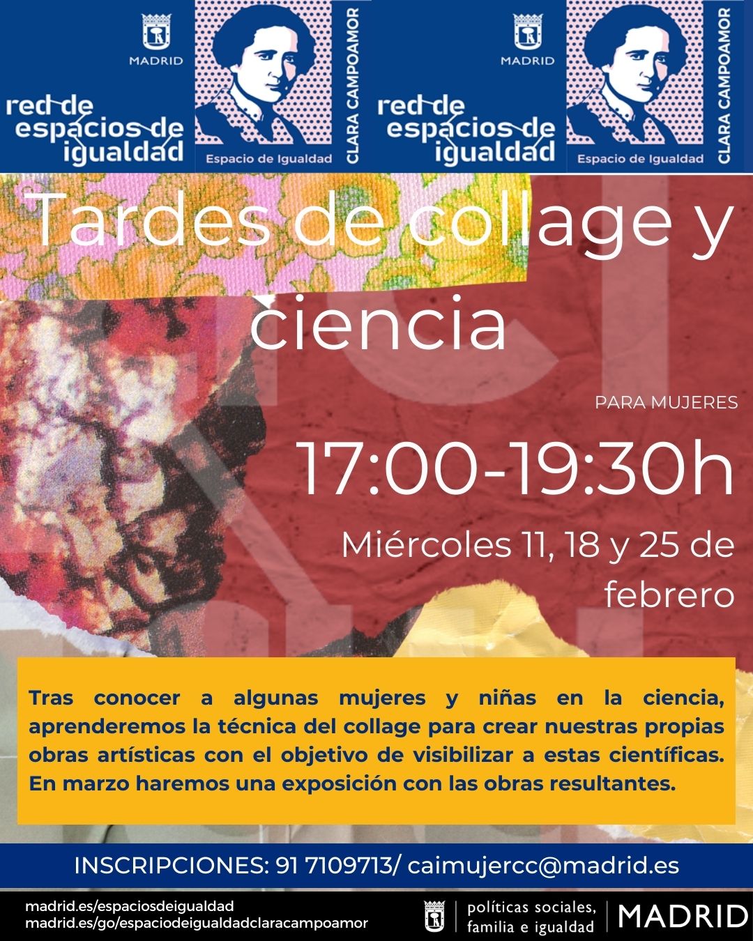 Cartel con texto con la misma informaci&oacute;n que en web