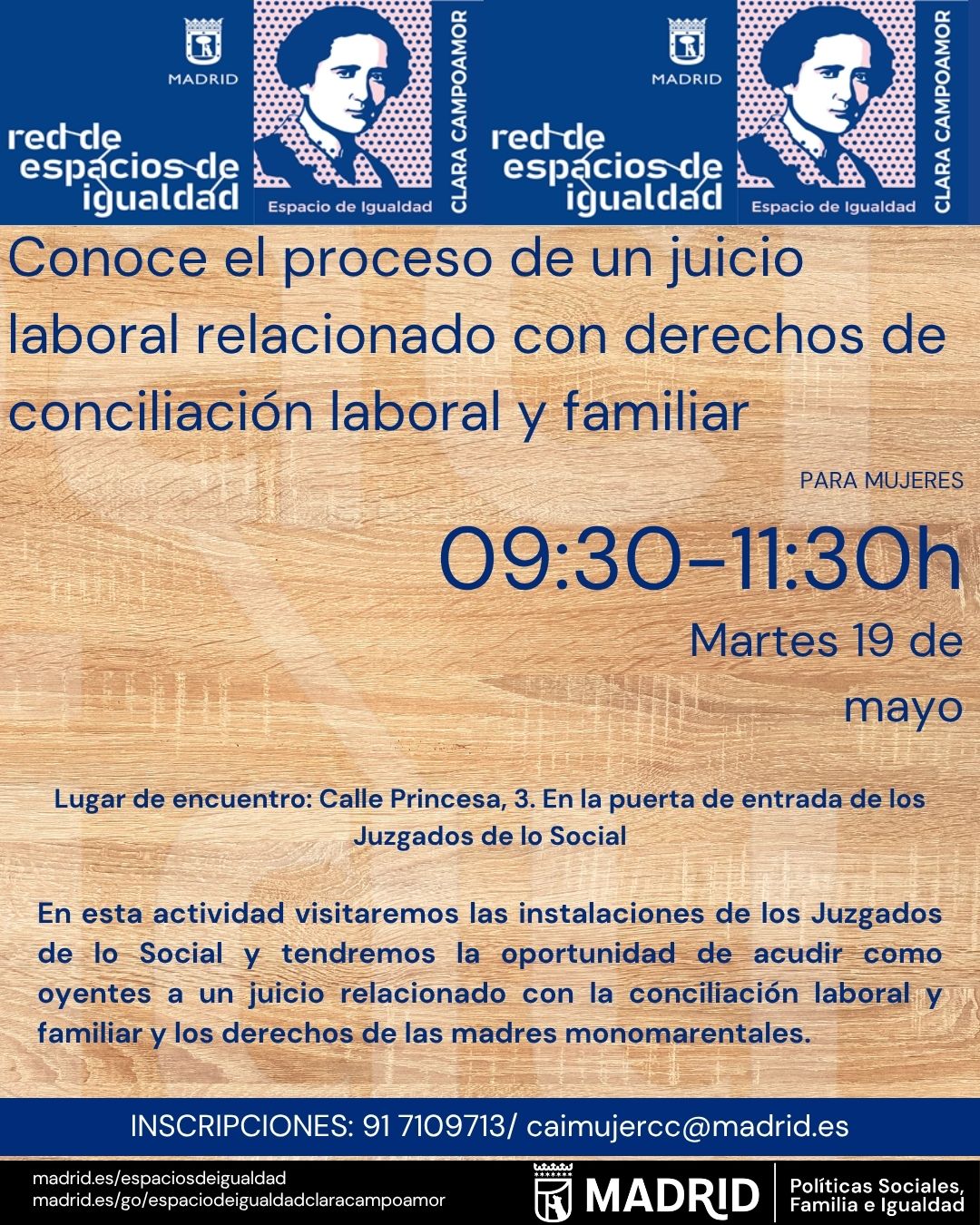 cartel con la misma informaci&oacute;n que lo publicado en web