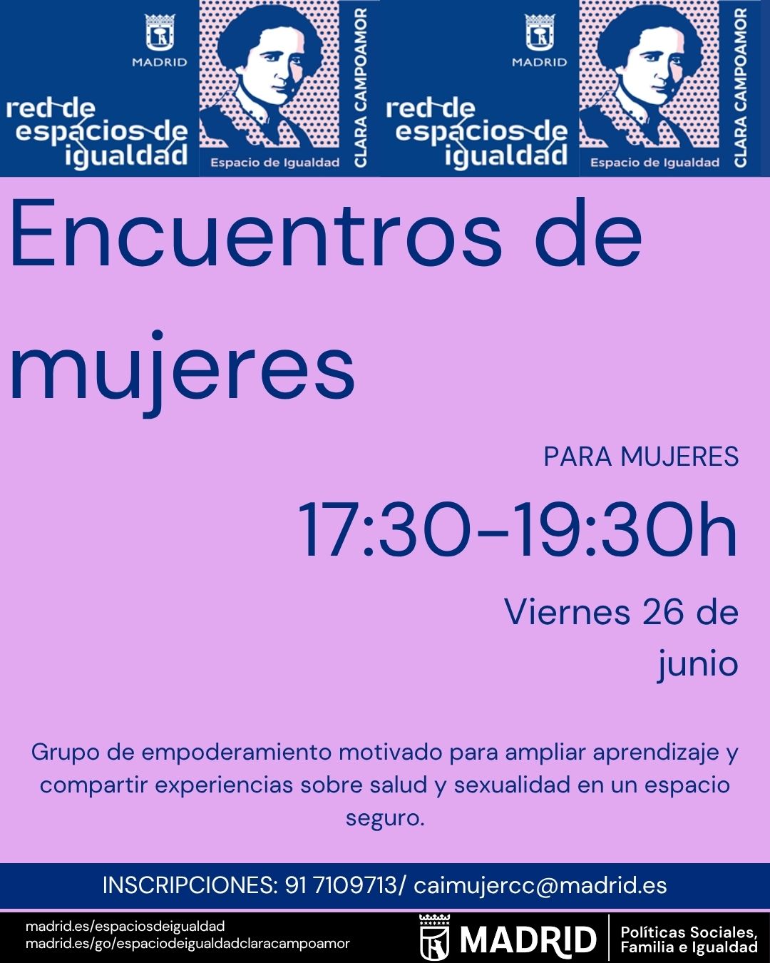 Cartel con texto con la misma informaci&oacute;n que en web