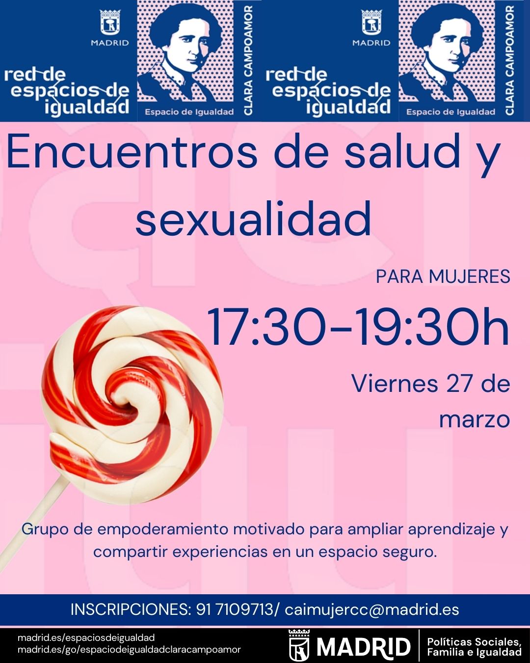 Cartel con texto con la misma informaci&oacute;n que en web