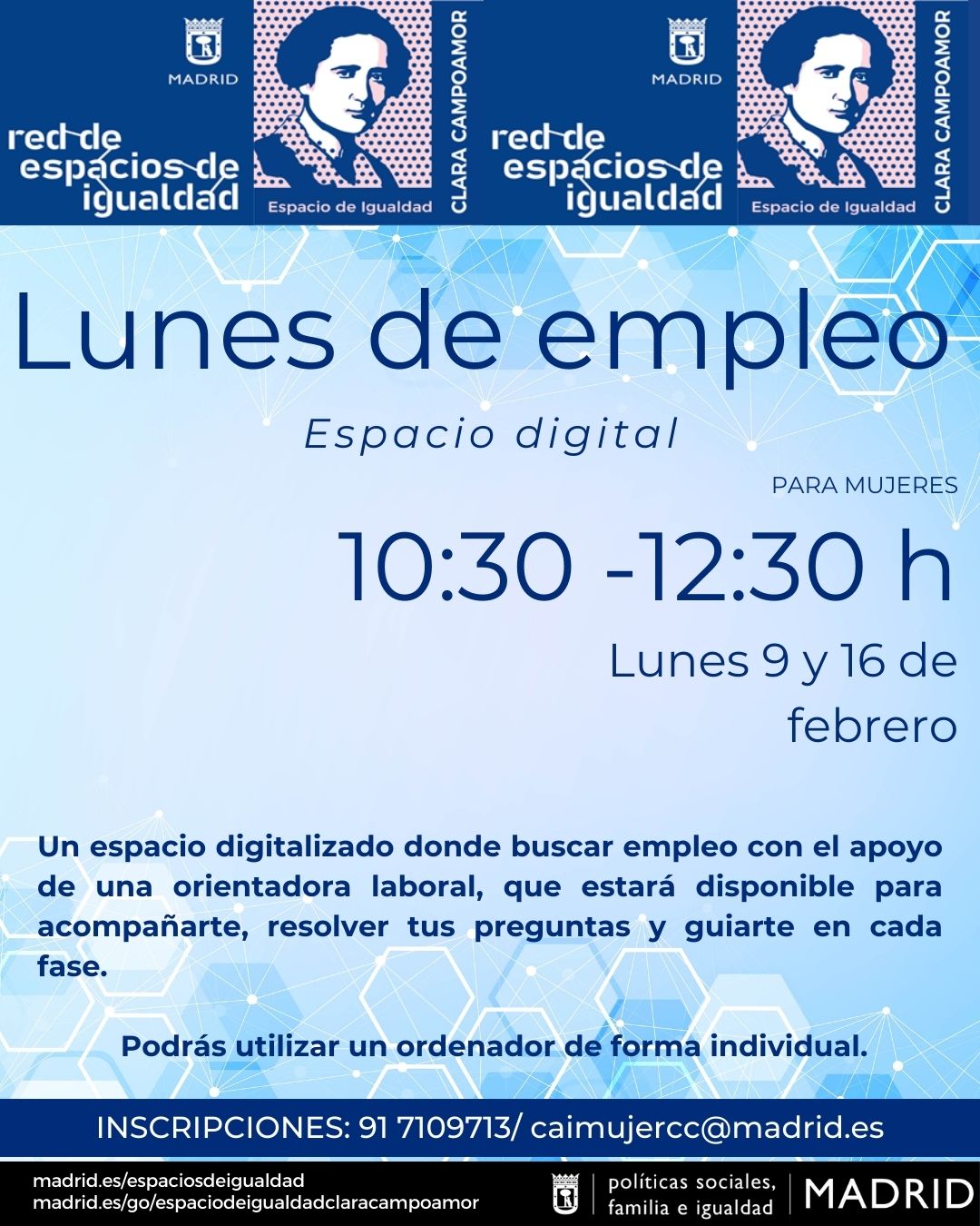 Cartel con la misma informaci&oacute;n que la publicada en web