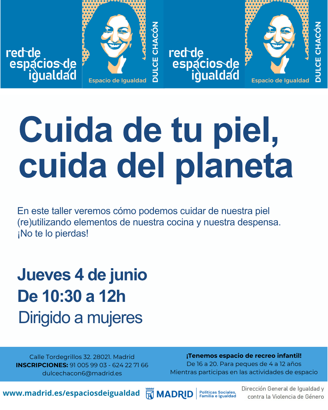 Cartel con el texto contenido en web