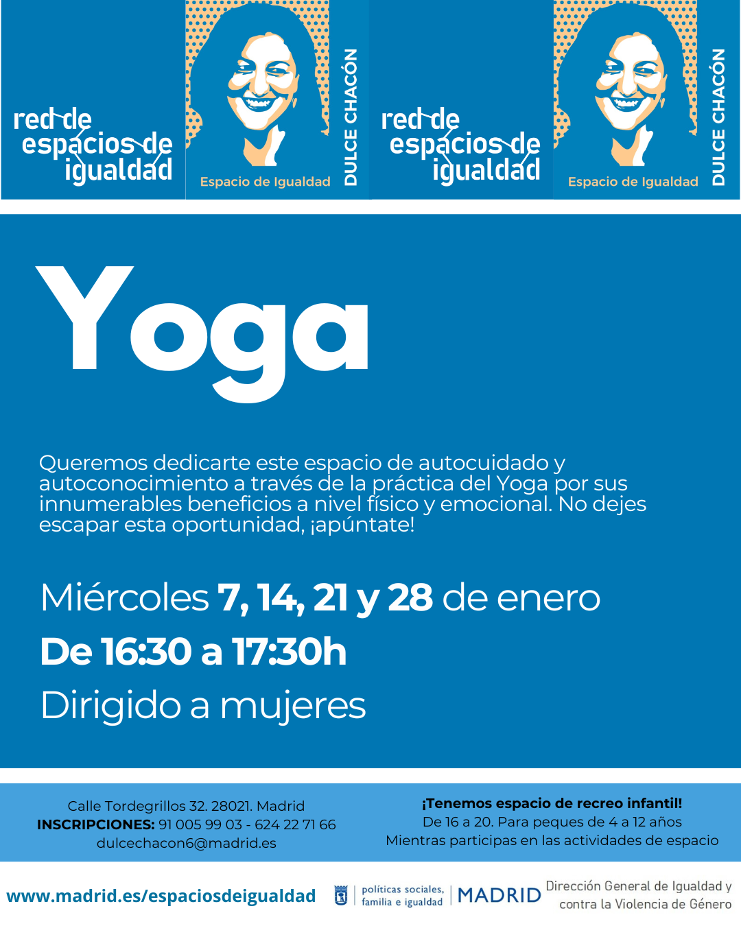 Cartel con el texto contenido en web