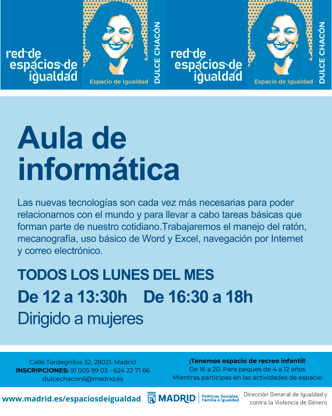 Cartel con la misma informaci&oacute;n que la publicada en web