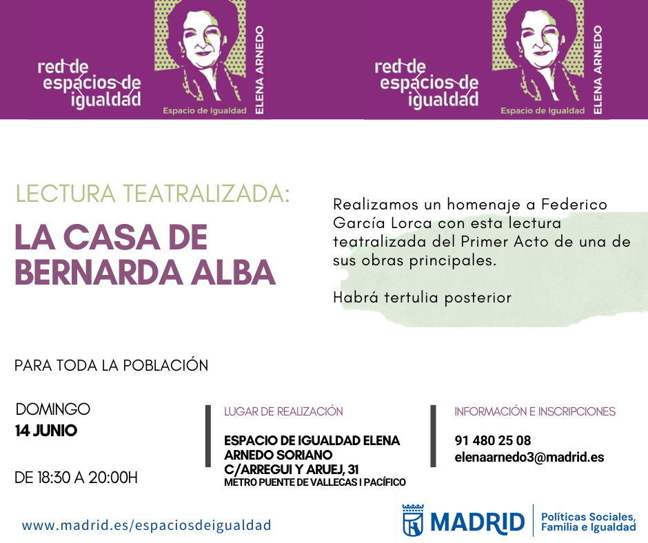 Cartel con el texto contenido en web