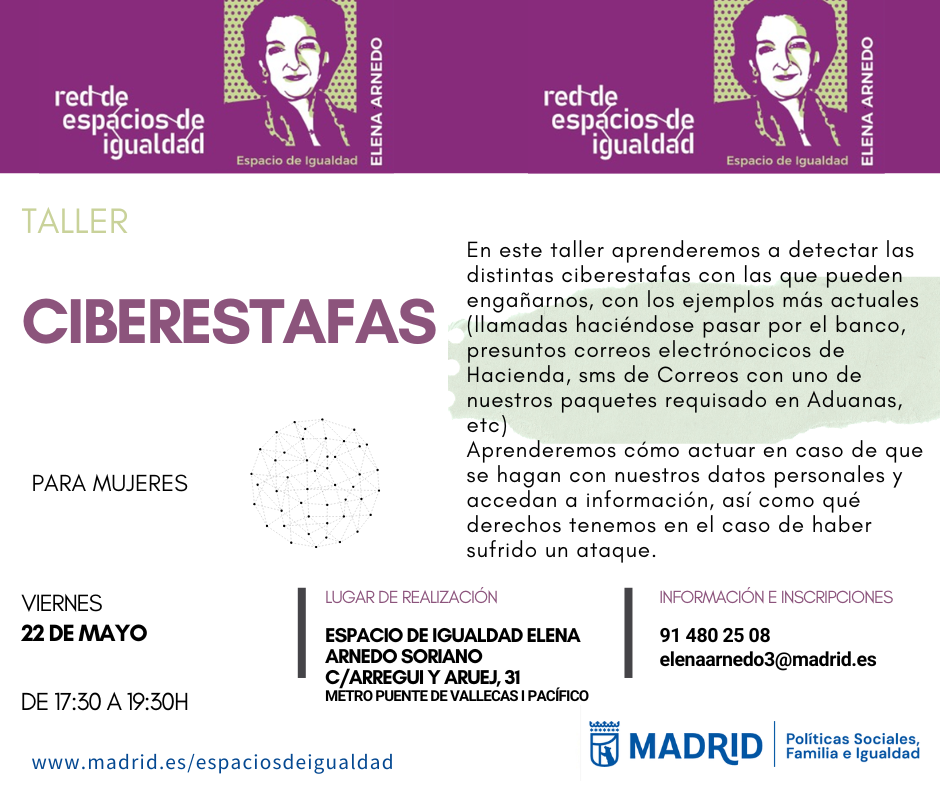 Cartel con texto contenido en web